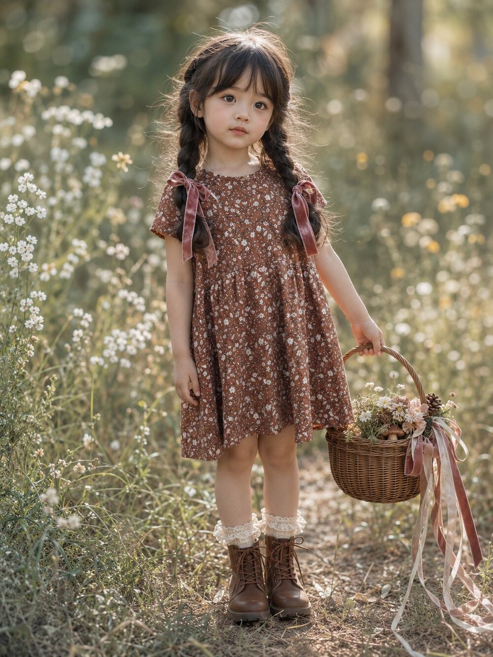 Gathering Woodland Treasures Blooming Meadow Tee Dress 4